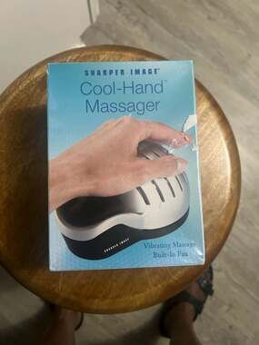 Sharper Image Cool-Hand Massager with Built-In Fan